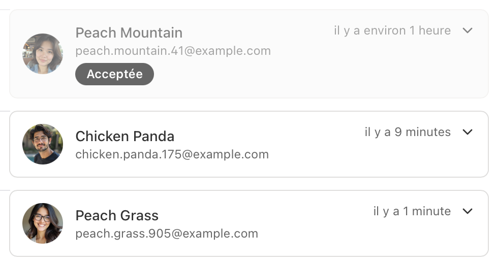 Interface du marketplace intégré - Mode clair